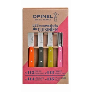 Coffret 3 Couteaux De Cuisine Et Un Eplucheur Fifties Les Essentiels Opinel 6