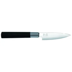 Coffret 3 Couteaux Japonais Universel 10 Cm Universel 15 Cm Et Santoku 16,5 Cm Wasabi Black Kai 8