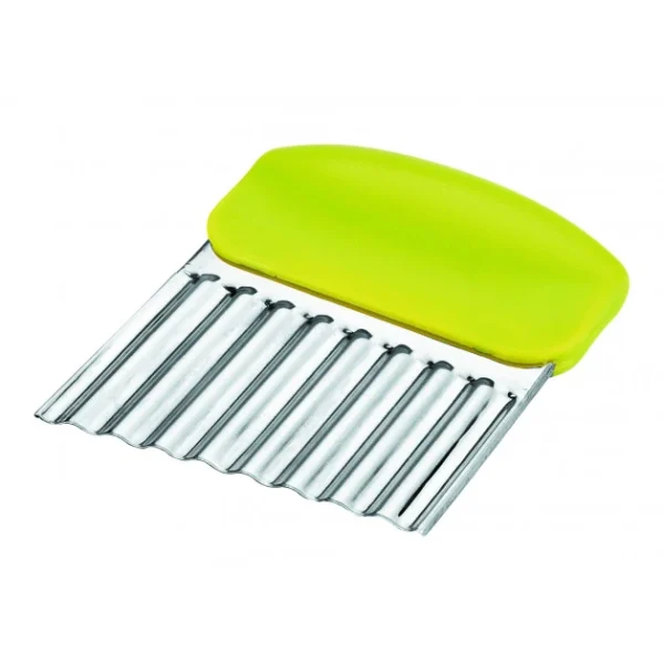 Coupe Légume Inox Ondulé Vert 8 Cm X H 10 Cm Ibili 1