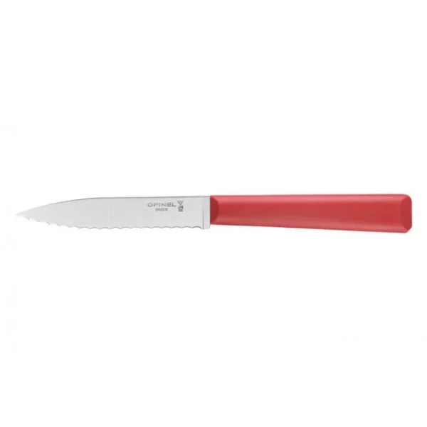 Couteau D’Office 10 Cm Cranté Rouge Les Essentiels Opinel 1