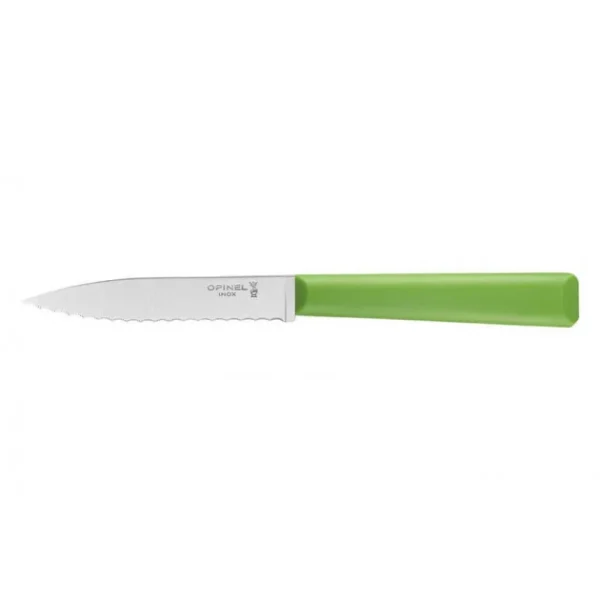 Couteau D’Office 10 Cm Cranté Vert Les Essentiels Opinel 1