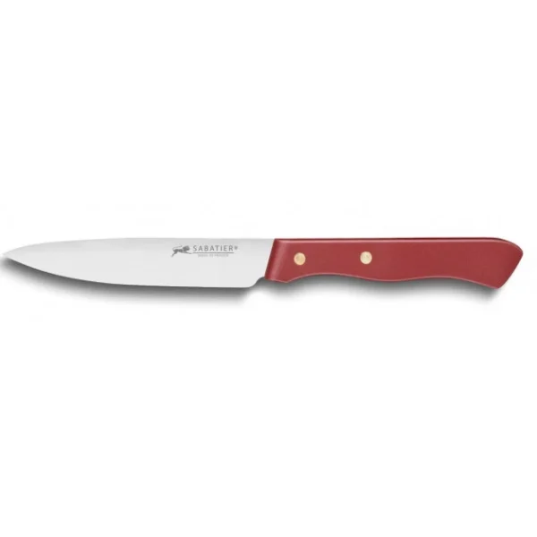 Couteau D’Office 10 Cm Sabatier Rouge 1