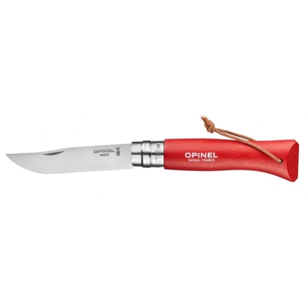 Couteau De Poche Baroudeur Avec Etui Rouge Opinel 1