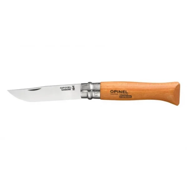 Couteau De Poche N°9 Orangé En Carbone Opinel 1