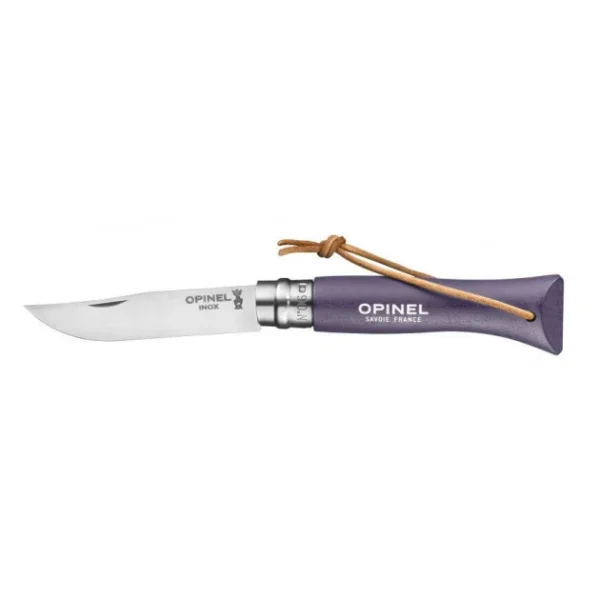 Couteau N°6 Baroudeur Violet Gris Colorama Opinel 1