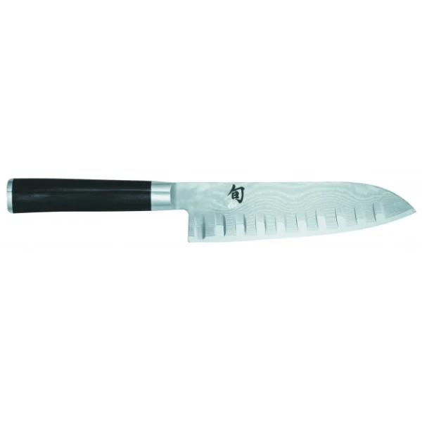 Couteau Santoku 18 Cm Lame Alvéolée Shun Classic Damas Kai 1