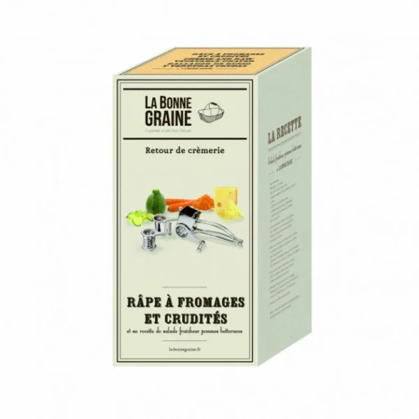 La Bonne Graine Moulin Râpe à Fromage Inox 3 Tambours 4