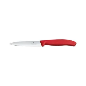 Set Couteau D’Office, Couteau à Tomate Et Epluche Légumes Rouge Swiss Classic Victorinox 10