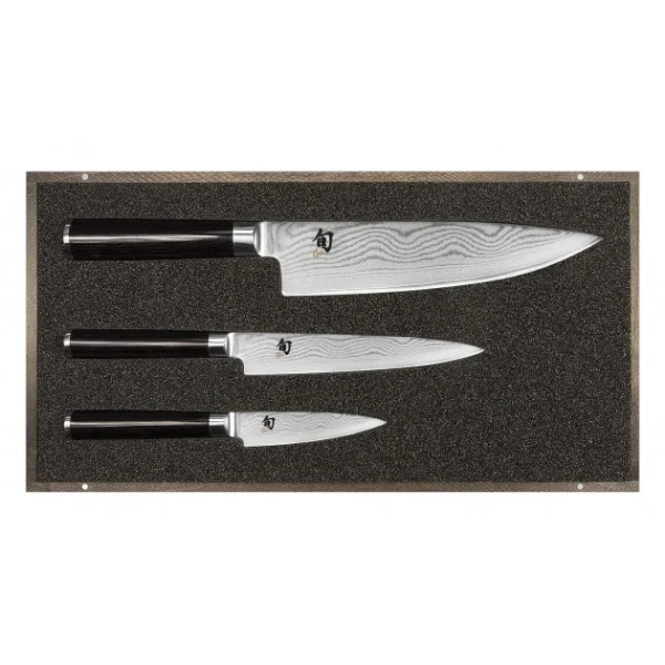 Set Couteau D’Office, Couteau Universel Et Couteau De Chef Shun Classic Damas Kai 1