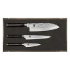 Set Couteau D’Office, Couteau Universel Et Couteau Santoku Shun Classic Damas Kai 5