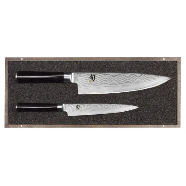 Set Couteau Universel Et Couteau De Chef Shun Classic Damas Kai 1