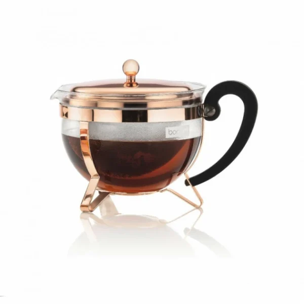 Sortie 😀 Théière avec Tamis Cuivre 1.5L CHAMBORD Bodum 🛒 1